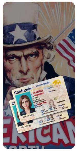 US fake id series, US fake driver's license